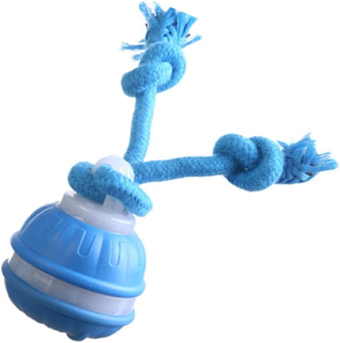 Auto Bouncing Pet Toy with Noise Maker ABS Indoor Outdoor Use for Puppy Exercise Chew Interactive Pet Ball