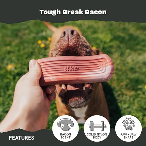 BarkBox Tough Break Bacon Dog Toy - Medium - Large - Image 3