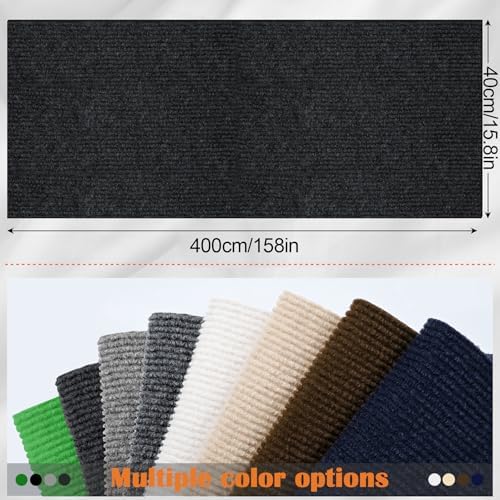 Cat Scratch Furniture Protector - 158" x 17" Trimmable Self-Adhesive Cats Claws Scratch Pads, DIY Cat Climbing Couch Protector for Scratch Post Cat Tree Replacement Indoor (Black) - Image 2