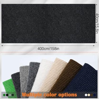 Cat Scratch Furniture Protector - 158" x 17" Trimmable Self-Adhesive Cats Claws Scratch Pads, DIY Cat Climbing Couch Protector for Scratch Post Cat Tree Replacement Indoor (Black) - Image 2