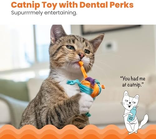Catstages Tons of Tails Dental Catnip Cat Toy (Pack of 2) - Image 3