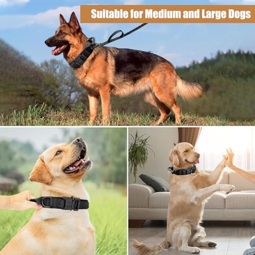 Tactical Dog Collar Leash Set,Dog Collar with Controll Handle for Large Dog - Image 5