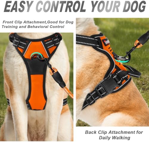 BARKBAY Dog Harness No Pull for Medium Sized Dog Front Back Clips,Dog Vest - Image 2