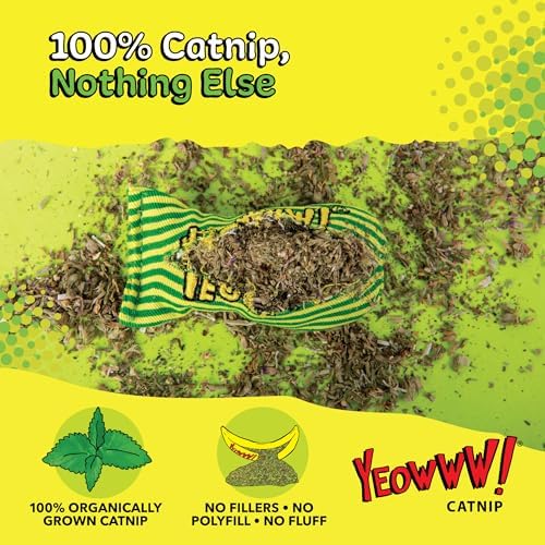 Yeowww Stinkies Catnip Toy, Stripes - Image 4