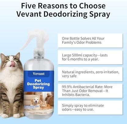 Pet Odor Eliminator Spray, for Cat & Dog Deodorizer, 16.9 fl.oz - Image 5