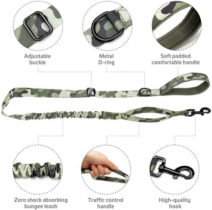 Forestpaw Tactical Dog Leash for Large Dogs, Camo Green, 4-5FT - Image 5