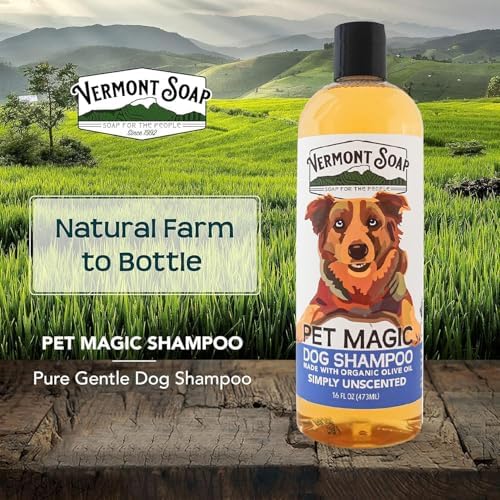 VERMONT SOAP Organic Pet Shampoo, Unscented Natural Dog Shampoo, 16 oz - Image 5
