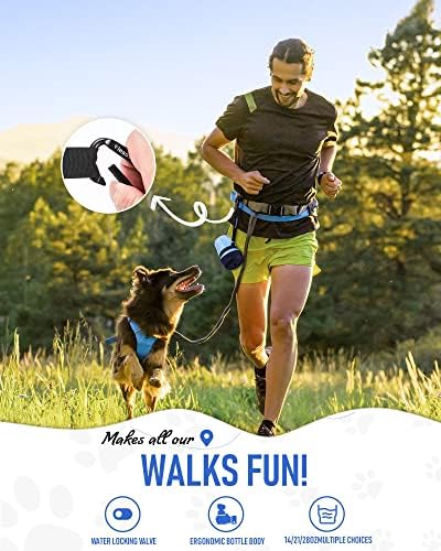 lesotc Dog Water Bottle, Portable Water Dispenser with Bowl, Leak Proof Pet Travel Squeeze Bottle, Puppy Essentials Dog Stuff Accessories for Outdoor Walking, Hiking, Camping - Image 5