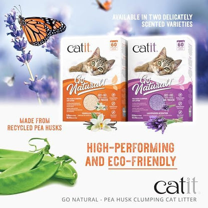 Catit Go Natural Pea Husk Clumping Cat Litter, 12.3 lb, Natural - Image 3