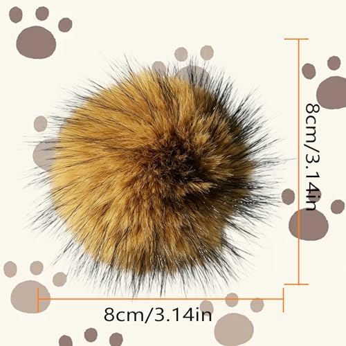 5Pcs Cat Toy Faux Rabbit Fur Ball, Rabbit Fur Ball Cat Toy, Soft Fluffy Cat Toy Ball, Furry Catnip Toy Ball for Indoor Cats, Washable & Fun to Chase for Exercise and Bonding - Image 6