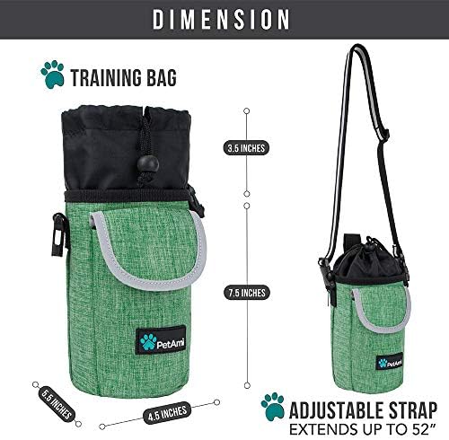 PetAmi Dog Treat Pouch, Large Hands-Free Training Bag, Green - Image 6