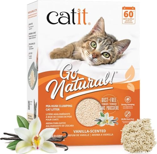 Catit Go Natural Pea Husk Clumping Cat Litter, 12.3 lb, Natural by Catit