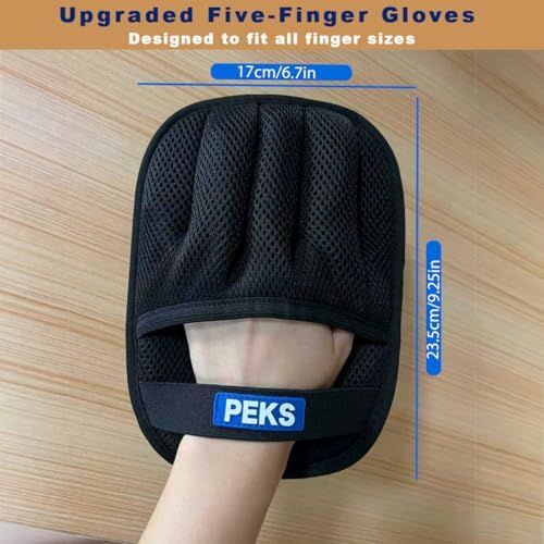 PEKS (2 Pcs) Pet Hair Remover Tool for Sofas, Car Seats, Bed, Couch, Clothing, Carpets. Newly Upgraded Reusable Electrostatic Brush, Pet Hair Removal Gloves for Dogs, Cats - Image 2