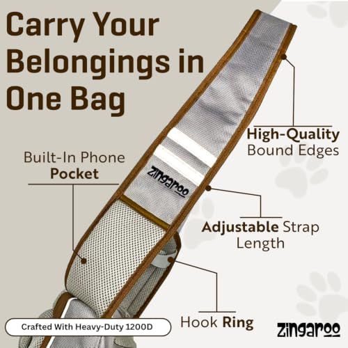 Dog Sling Carrier - Hands-Free Small Dog & Cat Carrier Bag - Image 6