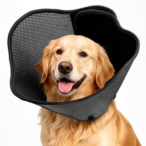 Soft Dog Cone Collar,Adjustable Elizabethan Anti-Lick Pet Recovery Collar by Unknown