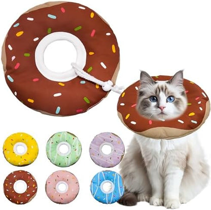 Seyezo Cat Cone Collar Soft, Adjustable Cat Recovery Cone, WaterproofBrown by Seyezo