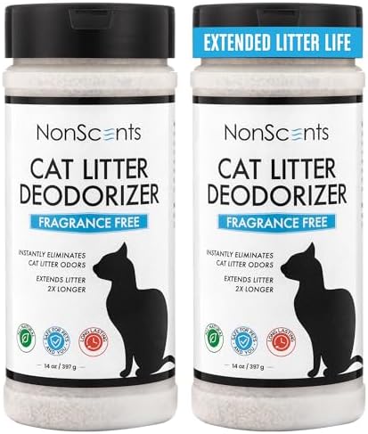 Nonscents Cat Box Deodorizer - Odor Eliminator - 2 Pack by NonScents