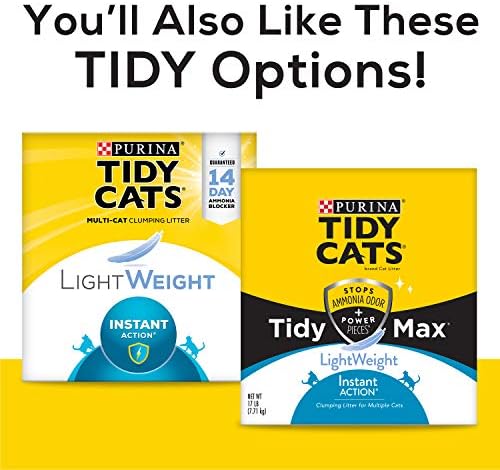 Purina Tidy Cats Light Weight, Low Dust, Clumping Cat Litter, LightWeight Instant Action Multi Cat Litter - 12 lb. Pail - Image 2