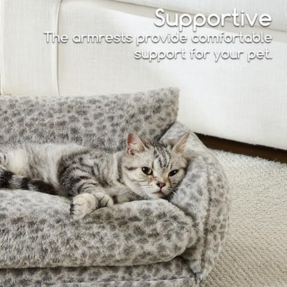 Hollypet Cat Bed Small Dog Orthopedic Couch Beds for Pets up to 13 lbs - Image 4