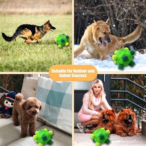 Dog Snuffle Ball,Interactive Puzzle Dog Toys with Strips and Squeaky Carrot - Image 6
