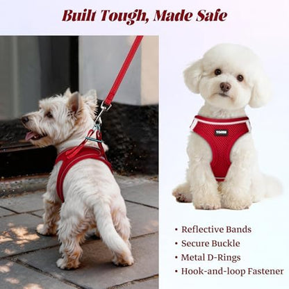 No Pull Dog Puppy Harness and Leash Set Reflective Mesh Vest Small - Image 5