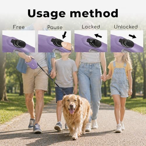 Retractable Dog Leash 16ft for Small & Medium Dogs Up to 55 lbs - Image 5