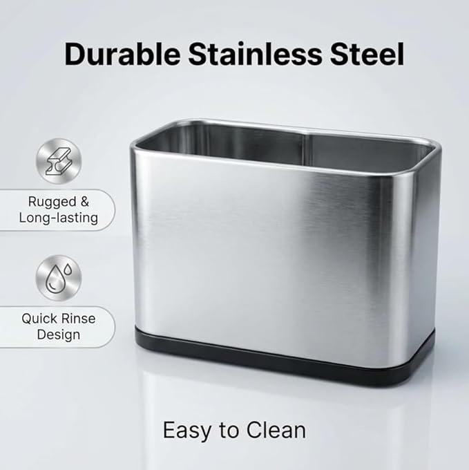 Full Metal Cat Litter Scoop with Holder, Stainless Steel Cat Litter Scooper Holder, Aluminum Kitty Scoop Captures All Clumps, Heavy Duty Kitty Metal Scooper with Non-Slip Handle