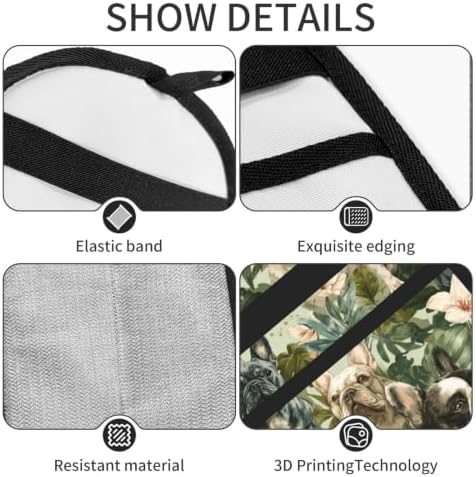 French Bulldog Tropical Leaf Green Pet Hair Removal Glove For Cats Dogs - Image 5