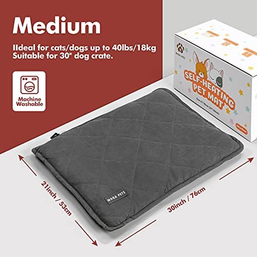 Mora Pets Self Heating Cat Bed Self Warming Cat Ped 30 x 21 Inches - Image 3