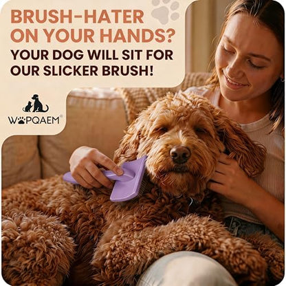 Slicker Brush for Dogs, Doodles, Poodles & Long Haired Cats - Image 6