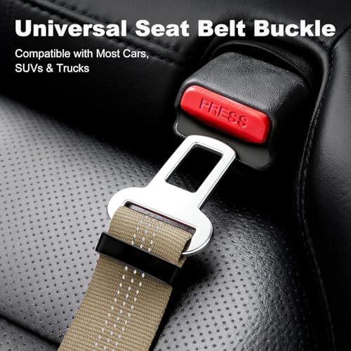 Dog Seat Belt for Car, Car Harness with Locking Aluminum Hook - Image 6