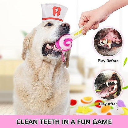 LEGEND SANDY Dog Squeaky Toys, Plush Small Dog Toys for Dogs, Stuffed with Squeakers,14 pcs Puppy Toys with a Carrying Bag for Small Medium Size - Image 4