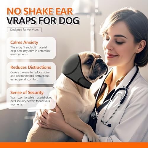 Dog Ear Protector, Blocks Water from Entering Ears for Bath, Keeps Calm During Grooming & Blow Drying - Image 3