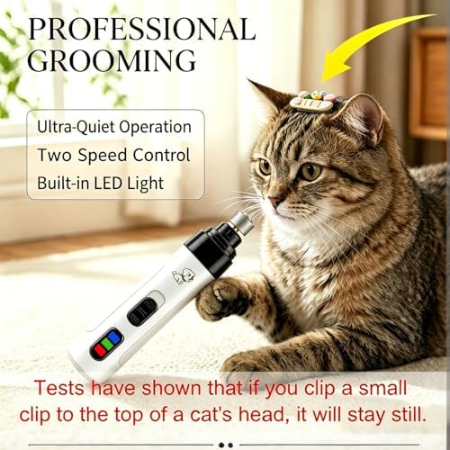 Dog Nail Grinder Whisper Quiet with Light for Small Medium Large Pets - Image 5