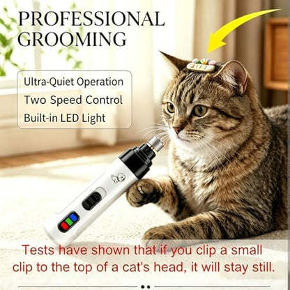 Dog Nail Grinder Whisper Quiet with Light for Small Medium Large Pets - Image 5