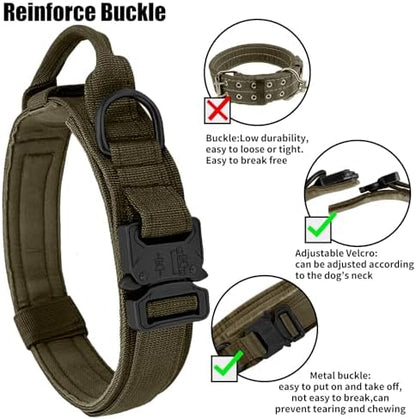 Tactical Dog Collar - Dog Collar with Control Handle for Medium Large Dogs - Image 3