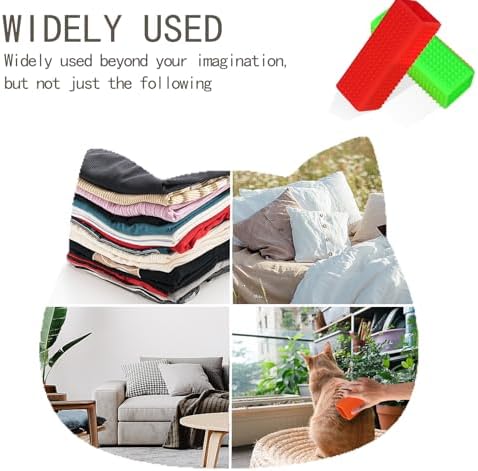 2pcs Pet Dog Cat Hair Remover, Pet Hair Removal Tool, Hollow Cleaner Brush for car，Interior, Furniture, Sofa (red and green) - Image 7