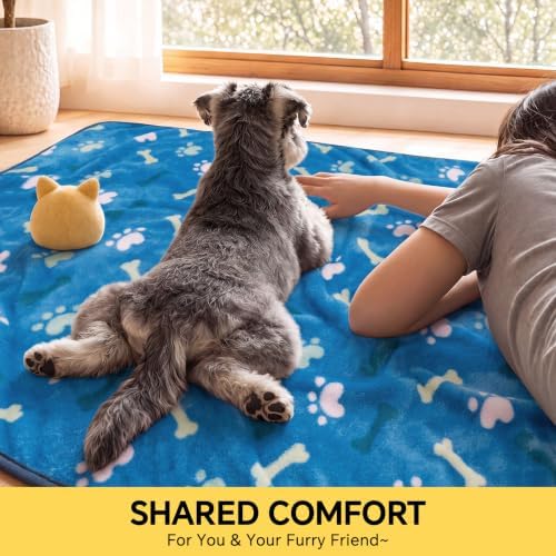 Luciphia 3 Pack Cute Dog Blankets Soft Fleece for Small Puppy Cat,41"x31" - Image 4