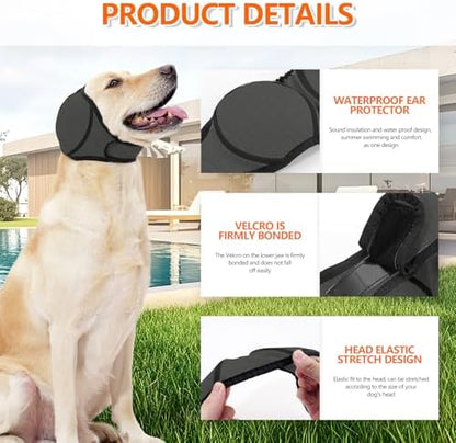 Dog Ear Protector, Blocks Water from Entering Ears for Bath, Keeps Calm During Grooming & Blow Drying - Image 6