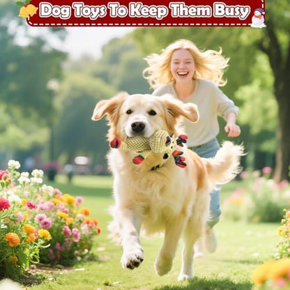 Christmas Dog Toy Squeaky Interactive Dog Toys Indoor Outdoor Play - Image 6
