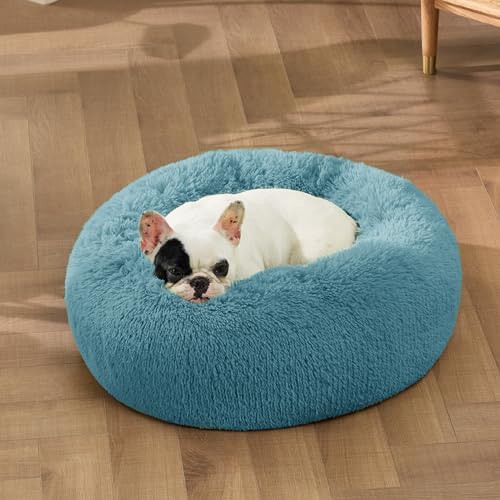 Bedsure Calming Small Dog Bed Donut Washable Cat＆Puppy Bed,23 inches - Image 4