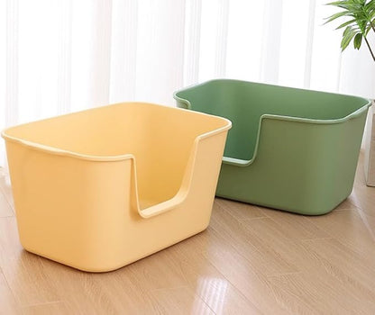 Extra Large Kitty Litter Box with High Sides, Anti-Splashing, Tool-Free Assembly, Multi Cat, Jumbo (Grey) 24.60" L x 16.92" W x 12.99" H