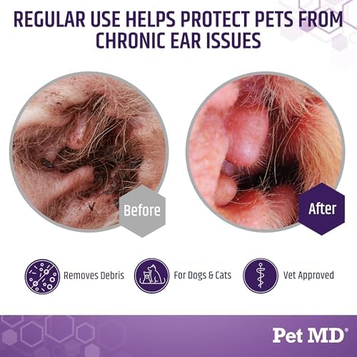 Pet MD Veterinary Tris Flush Cat & Dog Ear Cleaner - Dog Ear Flush - 12oz - Image 4