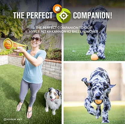 Hyper Pet Tennis Balls for Dogs (Safe Ball for Exercise and Training) Interactive Dog Toys work with Hyper Pet K9 Kannon K2 Dog Ball Launcher - 4 Pack 2.5" Orange - Image 3