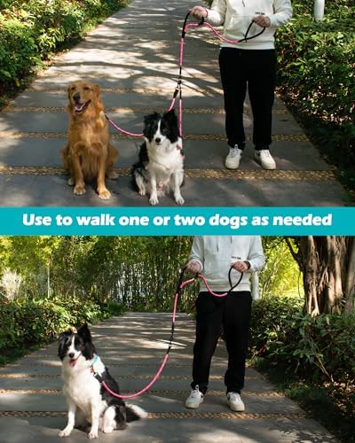 PetBonus Rope Double Dog Leash, No Tangle Dual Leash for Walking Two Dogs - Image 5