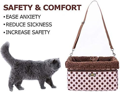 Dog Car Seats for Small Dogs, Upgrade Dog Booster Seat with Metal Frame Construction with Double-Layer Oxford, Perfect for Small Pets,XL-UP TO 20LBS - Image 6