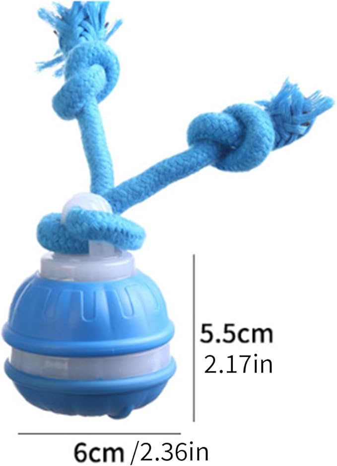 Auto Bouncing Pet Toy with Noise Maker ABS Indoor Outdoor Use for Puppy Exercise Chew Interactive Pet Ball