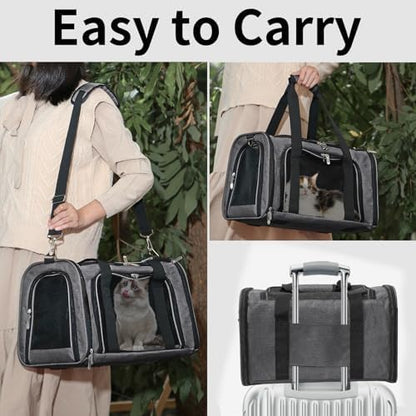Soft-Sided Cat/Dog/Pet Carrier, Collapsible Pets Travel Carriers - Image 6