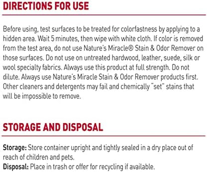 Nature’s Miracle Dog Stain & Odor Remover, Enzymatic Cleaner, 170 oz Refill - Image 4