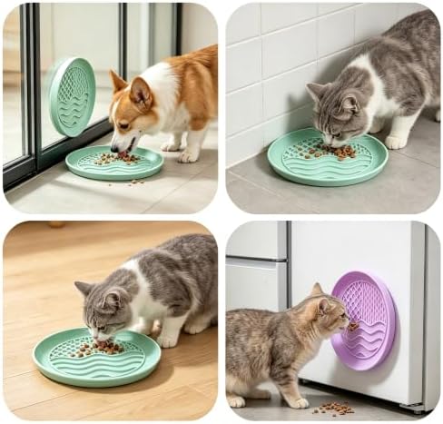 2Pcs Lick Mat for Dogs Cats,Suction Slow Feeder with Fish Scale - Image 5